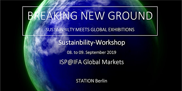 Sustainability Workshorp ISP@IFA Global Markets 2019