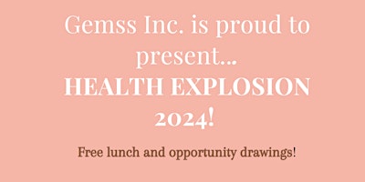 Health Explosion - 2024 primary image