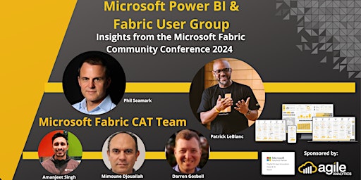 Imagem principal do evento Microsoft Power BI & Fabric User Group
