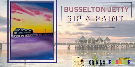 Sip & Paint The Busselton Jetty at Sunset primary image