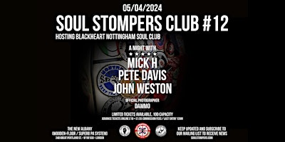 Imagen principal de SOUL STOMPERS Club #12 (Hosting Blackheart Nottingham Soul Club)