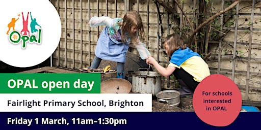 NEW interest schools: OPAL school visit, Fairlight Primary School, Brighton primary image