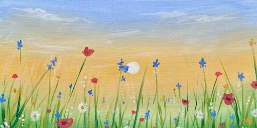 Immagine principale di Paint & Unwind at the Budapest Cafe, Bristol - "Spring Meadow" 