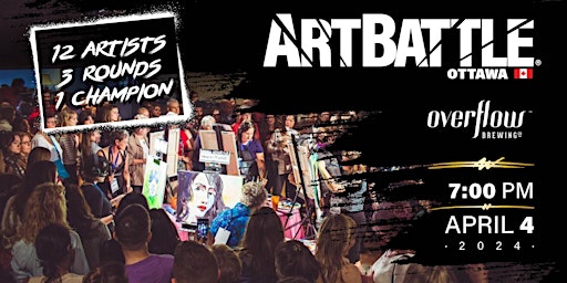 Imagem principal do evento Art Battle Ottawa - April 4, 2024