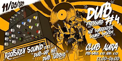 Immagine principale di DUB PRESSURE #4 Not Surrender Soundsystem + Rootsrev (IT) + Dub-Up Hifi 