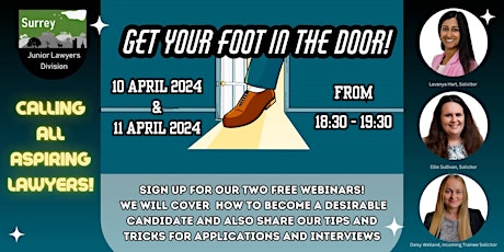 Get your foot in the door!