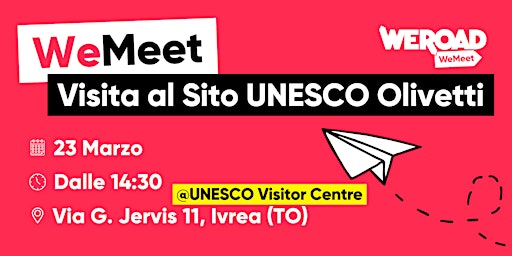 Immagine principale di WeMeet | Visita al Sito UNESCO Olivetti 