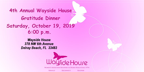 4th Annual Wayside House Alumni Gratitude Dinner 2019