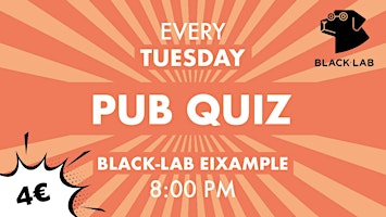 Primaire afbeelding van Pub Quiz at BlackLab Tap Room - Trivia Night in English! 8-10pm