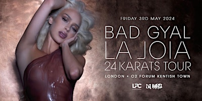 Imagem principal do evento BAD GYAL LIVE IN LONDON - FRIDAY 3RD MAY 2024