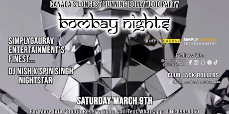 Image principale de BOMBAY NIGHTS | Longest Running Bollywood Party