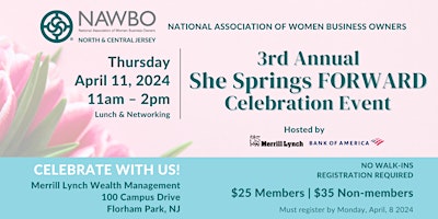 Imagem principal de 3rd Annual She Springs Forward Membership Event