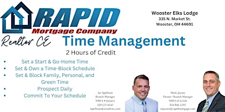 Time Management CE with Rapid Mortgage and Berkshire Hathaway primary image