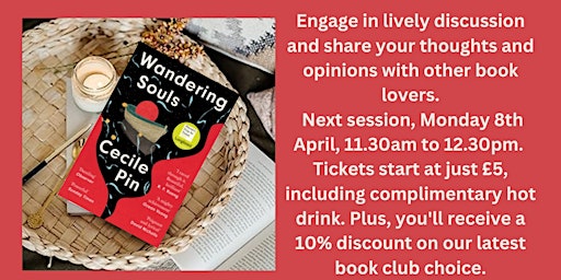 Imagem principal do evento Linghams Book Club - Wandering Souls by Cecile Pin