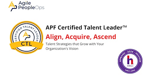 APF Certified Talent Leader™ (APF CTL™) | Apr 24-25, 2024 primary image