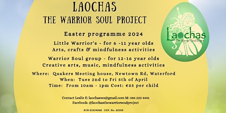 Laochas 12-16 yr Easter programme 2024