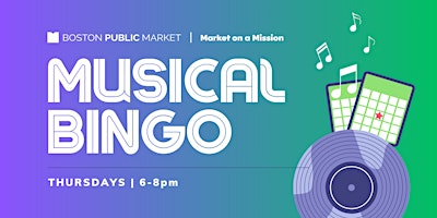 Imagen principal de Musical Bingo at the Boston Public Market with Sporcle