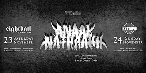 Imagem principal do evento Anaal Nathrakh Live in Athens