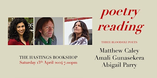 Primaire afbeelding van Poetry Reading: Three Bloodaxe Poets