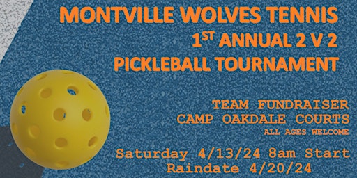 Primaire afbeelding van Montville Wolves Tennis Team Pickleball Tournament