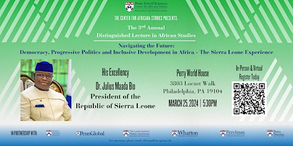 The Third Annual Distinguished Lecture in African Studies