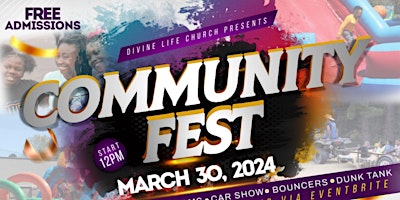 Imagen principal de 2024 Divine Life Church Community Fest