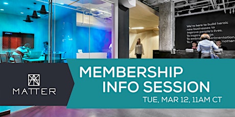 MATTER Membership Info Session primary image