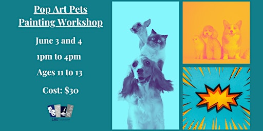 Imagem principal do evento Pop Art Pets Workshop