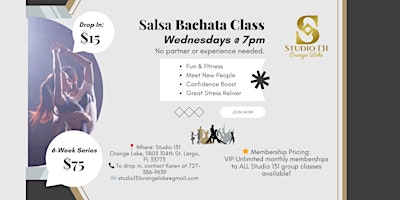 Imagen principal de Wednesday Salsa/Bachata Class Series