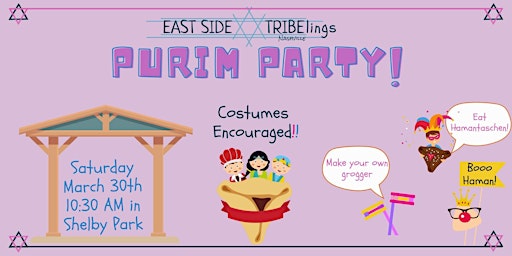 Imagen principal de East Side Tribelings Purim PARTY