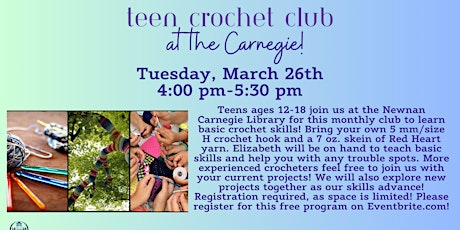 March Teen Crochet Club primary image