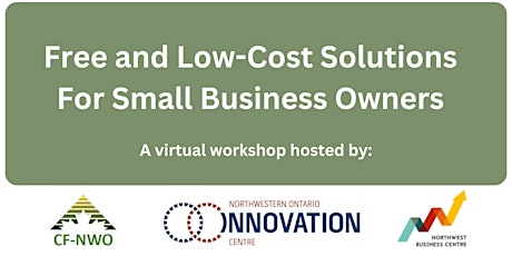 Free and Low-Cost Solutions for Small Business Owners primary image