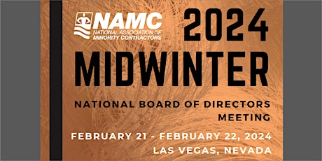 Imagen principal de 2024 NAMC Midwinter Board of Directors Meeting - Onsite Registrations