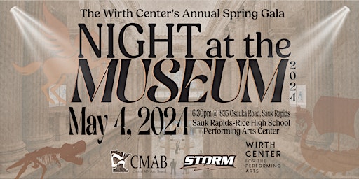Imagem principal do evento Wirth Center's Annual Spring Gala "Night at the Museum"