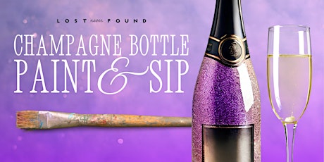 Champagne Bottle Paint & Sip