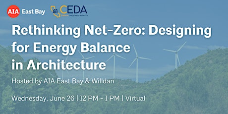 Rethinking Net-Zero: Designing for Energy Balance in Architecture primary image