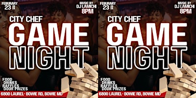 Primaire afbeelding van Adult Game Night Extravaganza at City Chef!