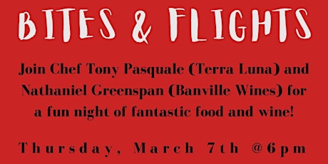 Primaire afbeelding van Bites + Flights with Chef Tony Pasquale