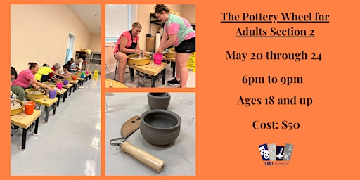 Primaire afbeelding van The Pottery Wheel for Adults Section 2