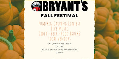 Imagen principal de Bryant's Cidery and Brewery Fall Festival