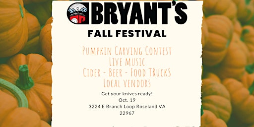 Imagem principal do evento Bryant's Cidery and Brewery Fall Festival