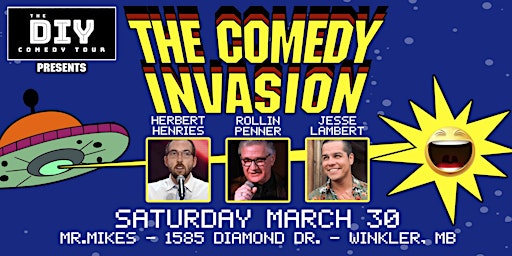 Imagem principal do evento The Comedy Invasion - Winkler, MB