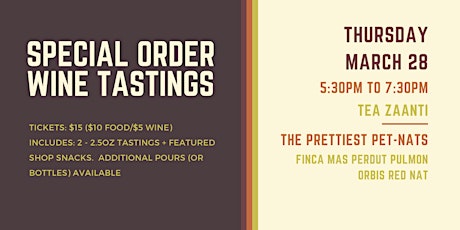 Special Order Wine Tasting