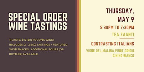 Special Order Wine Tasting