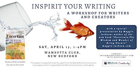 Inspirit Your Writing! A Workshop for Writers and Creators