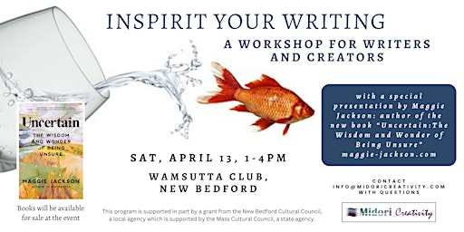 Immagine principale di Inspirit Your Writing! A Workshop for Writers and Creators 