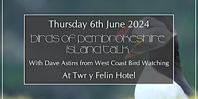 Imagem principal do evento Birds of Pembrokeshire Talk with Dave Astins of West Coast Birdwatching