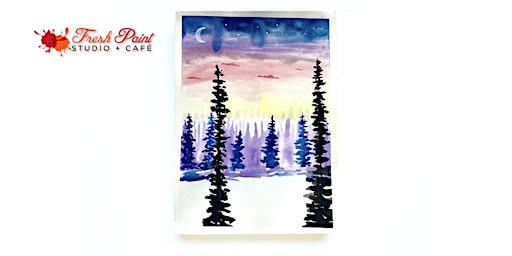 Hauptbild für In-Studio Watercolour Paint Night - Twilight Woods