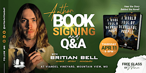 Imagem principal de Book Signing + Q&A with Britian Bell