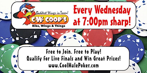 Imagem principal do evento Cool Mule Presents: Poker at CW Coops!